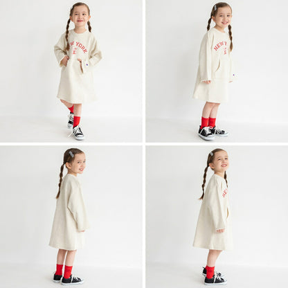 日本童裝 Branshes x Champion 衛衣連身裙 110-160cm 女童款 春季 DRESSES