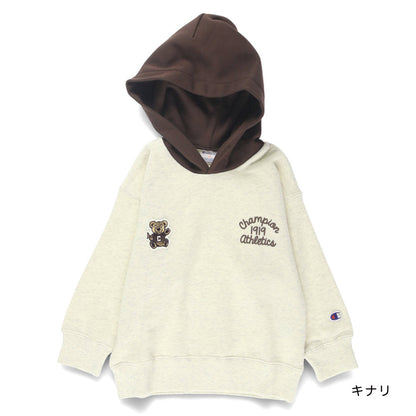 日本童裝 Branshes x Champion 拼色帽衛衣 110-160cm 男童款/女童款 春季 TOPS