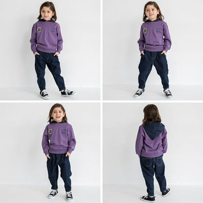 日本童裝 Branshes x Champion 拼色帽衛衣 110-160cm 男童款/女童款 春季 TOPS