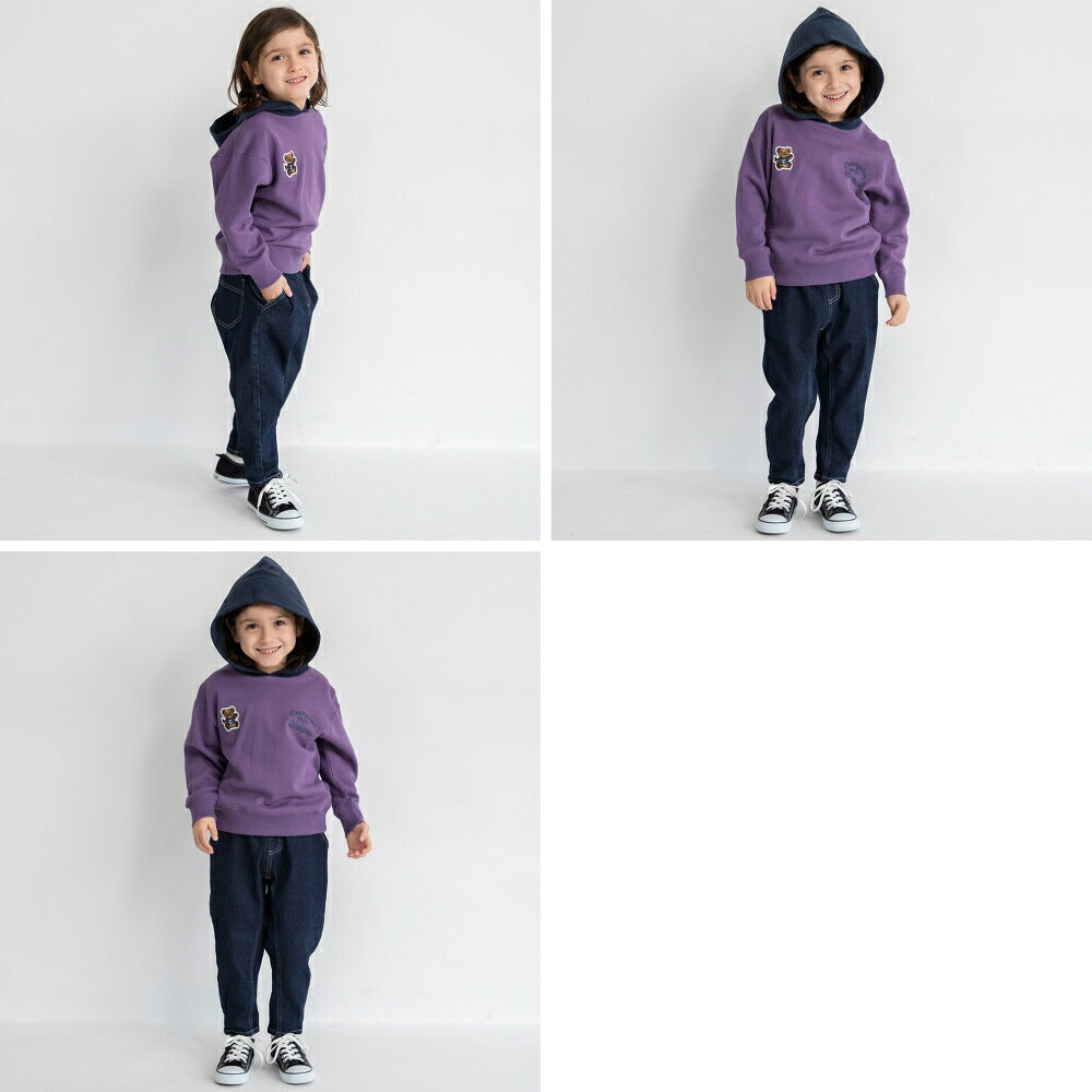 日本童裝 Branshes x Champion 拼色帽衛衣 110-160cm 男童款/女童款 春季 TOPS