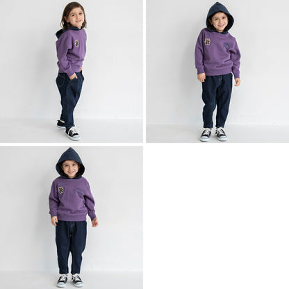 日本童裝 Branshes x Champion 拼色帽衛衣 110-160cm 男童款/女童款 春季 TOPS