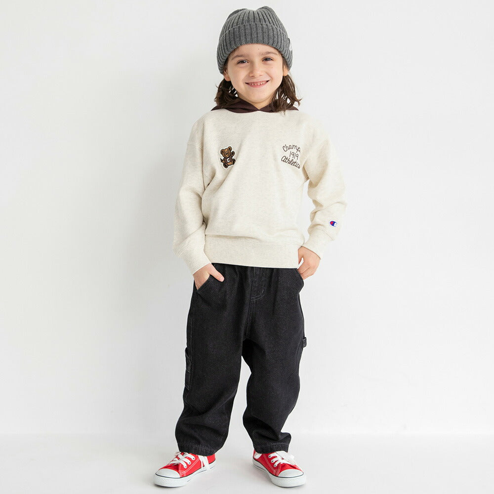 日本童裝 Branshes x Champion 拼色帽衛衣 110-160cm 男童款/女童款 春季 TOPS