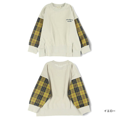 日本童裝 Branshes 拼接手袖衛衣 80-150cm 男童款 春季 TOPS