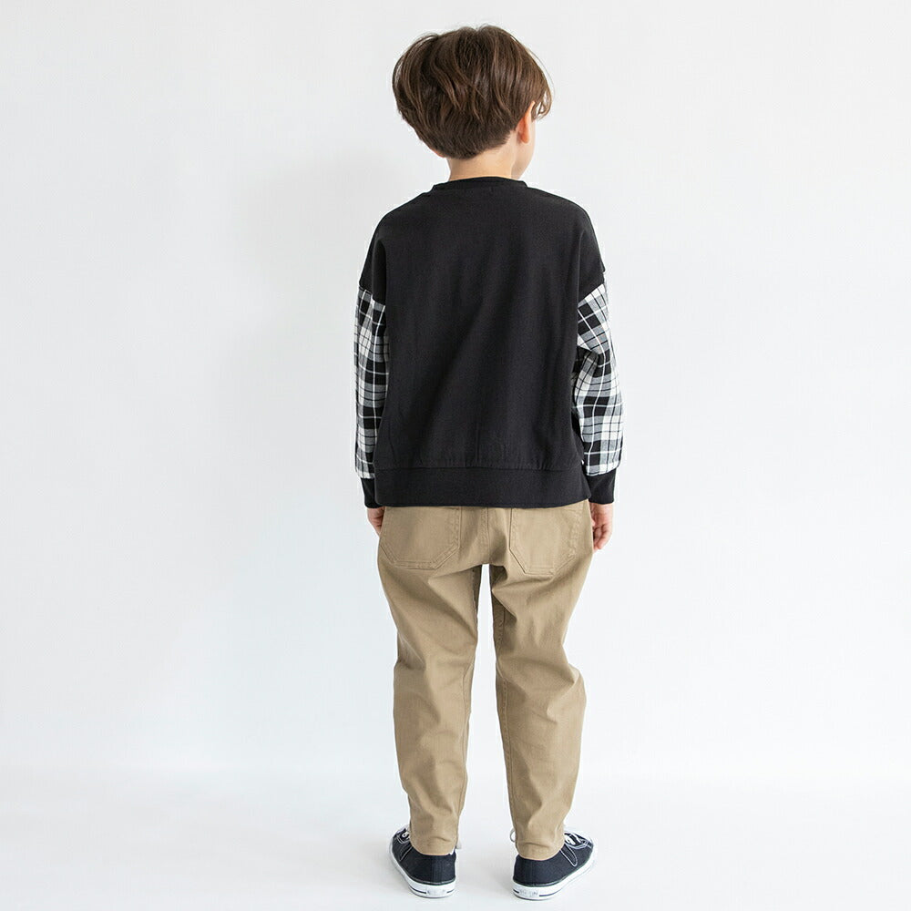 日本童裝 Branshes 拼接手袖衛衣 80-150cm 男童款 春季 TOPS