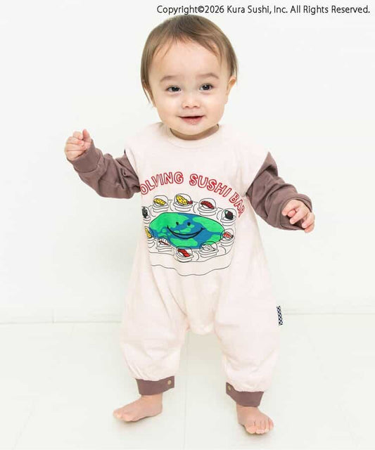 日本童裝 BREEZE  x くら壽司  防污系列 壽司連衣 70-80cm 男童款 春季 Jumpsuit