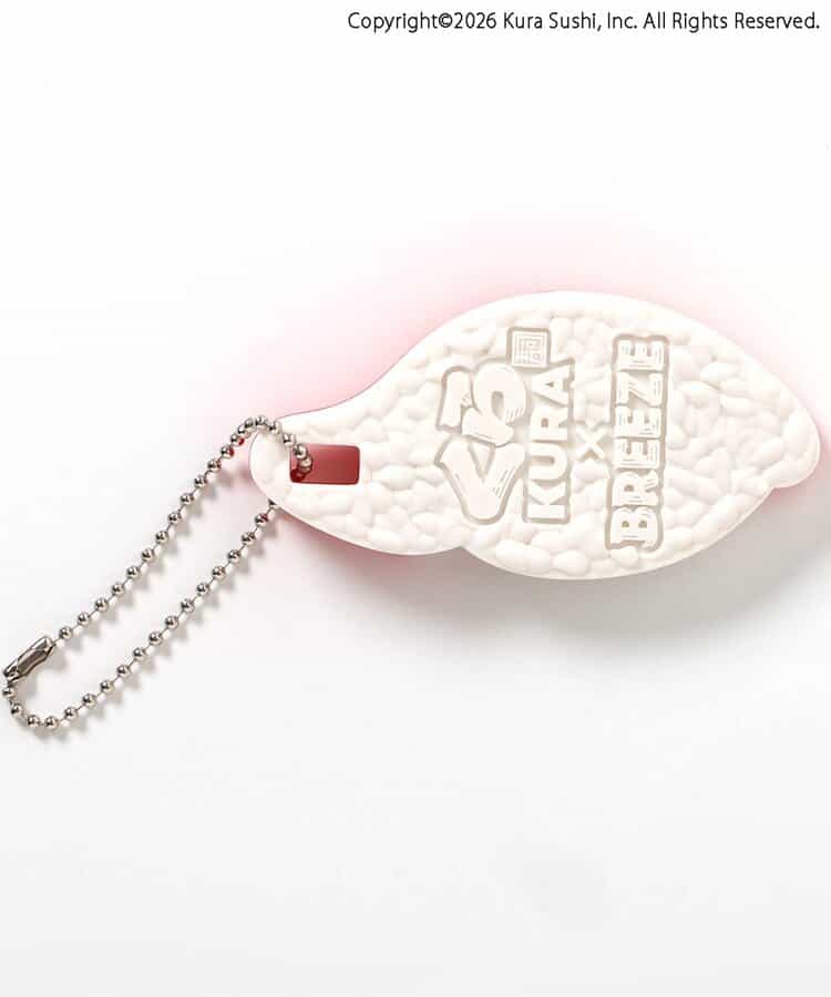 日本直送 BREEZE x くら壽司 三文魚壽司鎖匙扣連杯墊  日常用品