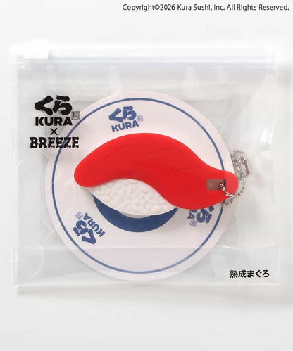 日本直送 BREEZE x くら壽司 三文魚壽司鎖匙扣連杯墊  日常用品