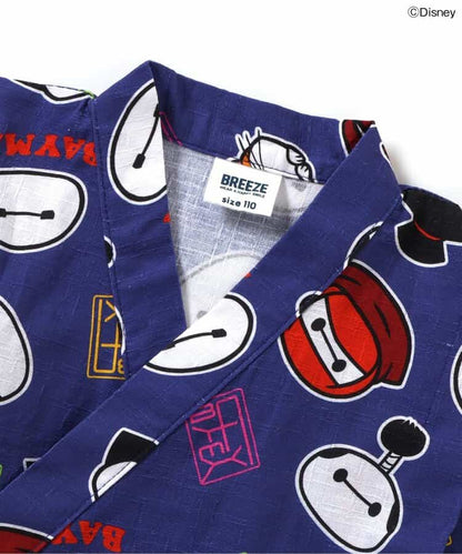 日本童裝 BREEZE  x Disney Baymax 日本甚平 日本和服 80-130cm 男童款 夏季 TOPS PANTS 日本夏祭慶典特輯