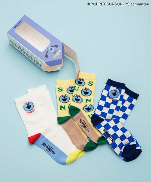 日本直送 BREEZE x PUPPET SUNSUN 襪一套3對 13-24cm 襪系列