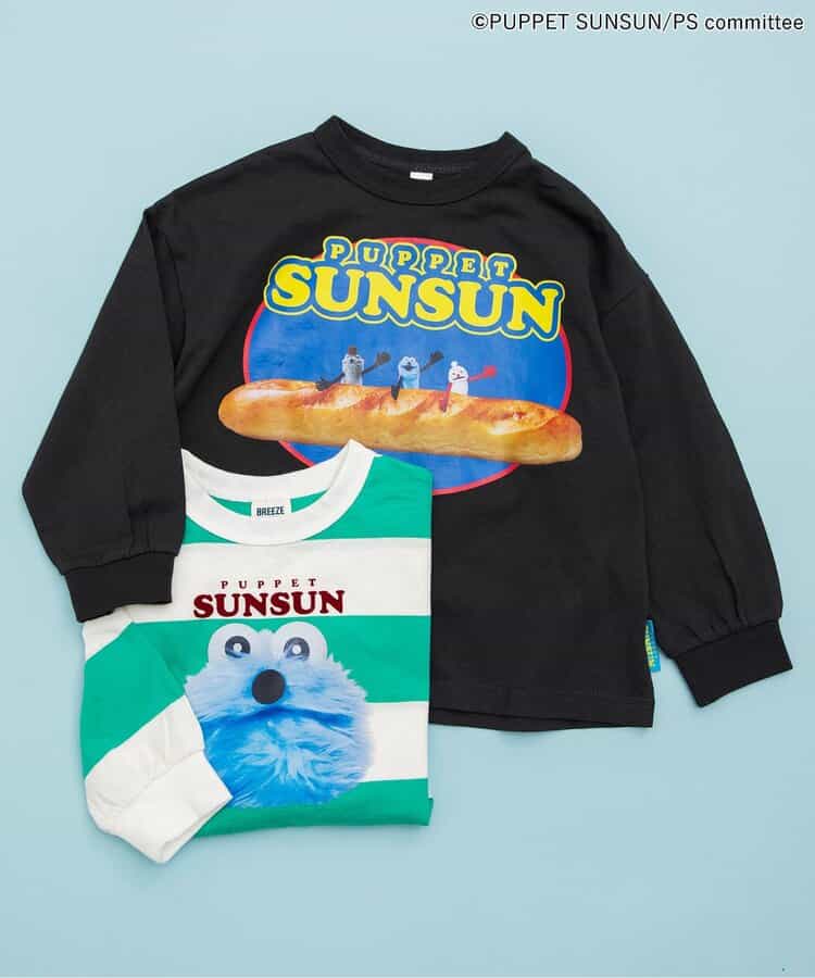 日本童裝 BREEZE x PUPPET SUNSUN 衛衣 80-130cm 男童款/女童款 春季 TOPS