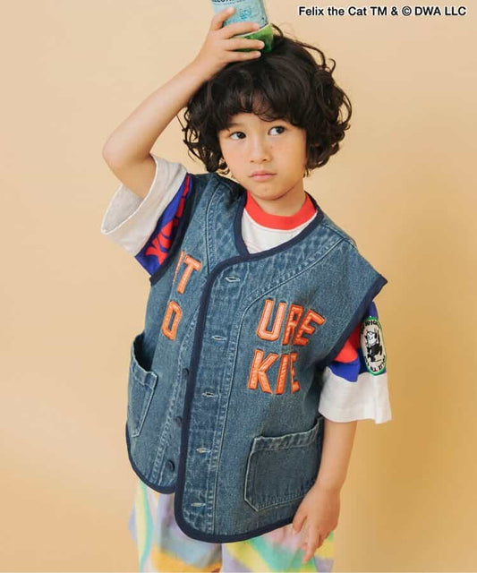 日本童裝 BREEZE I'm Jelly 牛仔背心外套 80-140cm 男童款/女童款 夏季 OUTERWEAR