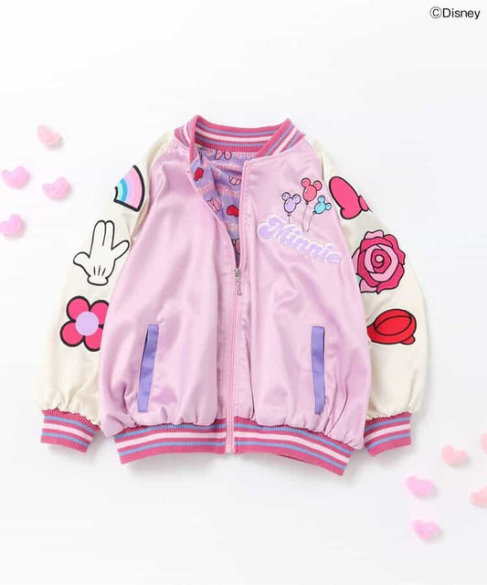 日本童裝 BREEZE x Disney SunnyPinkDays 棒球外套 80-120cm 女童款 夏季 OUTERWEAR