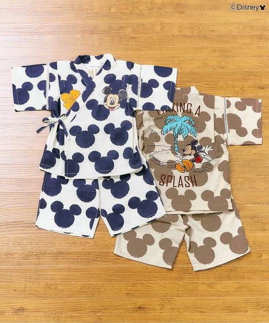日本童裝 F.O.KIDS x Disney 甚平 日本和服 80-140cm 男童款/女童款 夏季 TOPS PANTS 日本夏祭慶典特輯