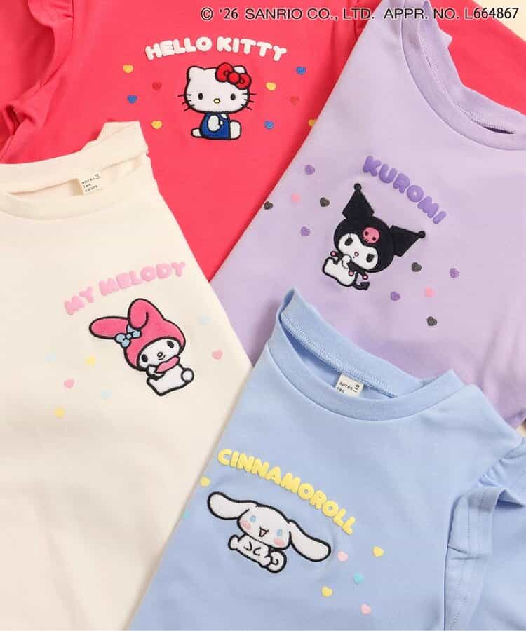 日本童裝 apres les cours x Sanrio 花邊上衣 80-130cm 女童款 春季 TOPS