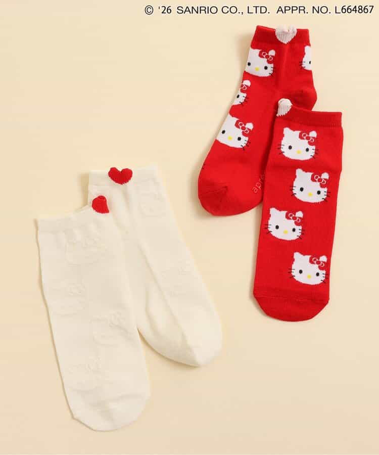 日本直送 apres les cours  x Sanrio 襪一對 10-21cm 襪系列