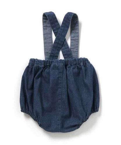 日本童裝 apres les cours x Sanrio 吊帶牛仔短褲 70-80cm 男童款/女童款 初生嬰兒 夏季 PANTS
