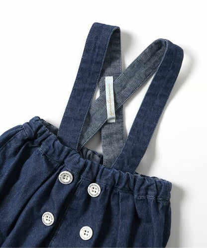 日本童裝 apres les cours x Sanrio 吊帶牛仔短褲 70-80cm 男童款/女童款 初生嬰兒 夏季 PANTS