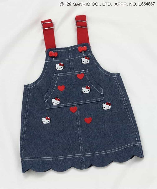 日本童裝 apres les cours x Sanrio 吊帶牛仔裙 80-140cm 女童款 初生嬰兒 夏季 DRESSES