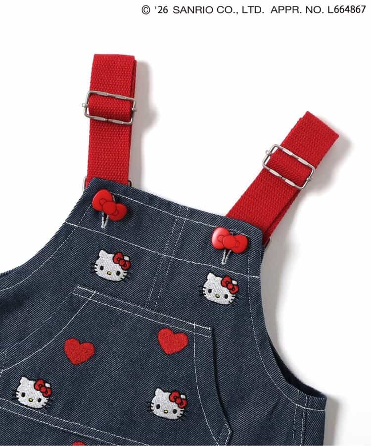 日本童裝 apres les cours x Sanrio 吊帶牛仔裙 80-140cm 女童款 初生嬰兒 夏季 DRESSES