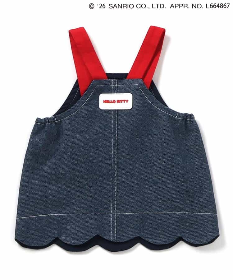 日本童裝 apres les cours x Sanrio 吊帶牛仔裙 70-80cm 女童款 初生嬰兒 夏季 DRESSES