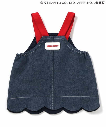 日本童裝 apres les cours x Sanrio 吊帶牛仔裙 70-80cm 女童款 初生嬰兒 夏季 DRESSES