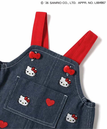 日本童裝 apres les cours x Sanrio 吊帶牛仔裙 70-80cm 女童款 初生嬰兒 夏季 DRESSES
