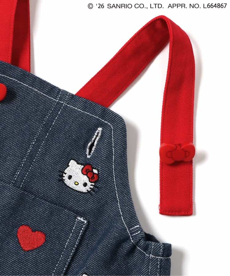 日本童裝 apres les cours x Sanrio 吊帶牛仔裙 70-80cm 女童款 初生嬰兒 夏季 DRESSES