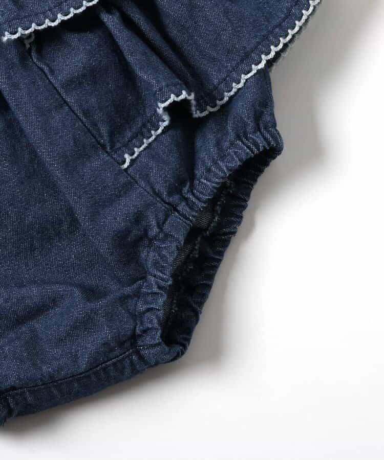 日本童裝 apres les cours x Sanrio 牛仔花邊短褲 70-80cm 女童款 初生嬰兒 夏季 PANTS