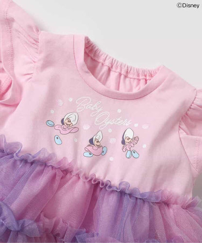日本童裝 apres les cours x Disney ALICE in WONDERLAND 生蠔BB網紗連衣上衣 70-80cm 女童款 初生嬰兒 夏季 Jumpsuit