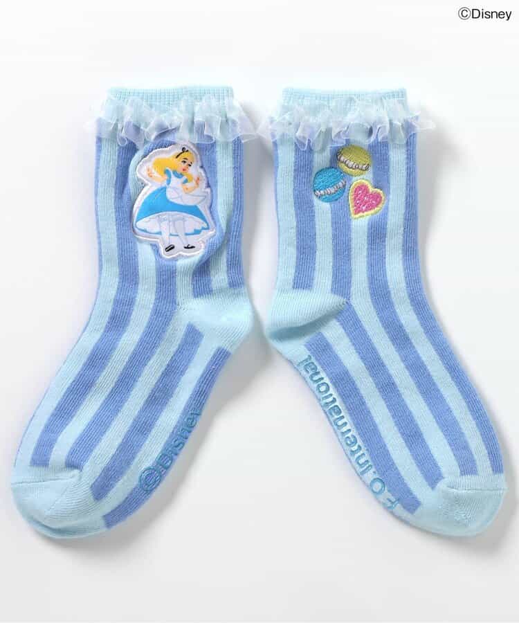 日本直送 apres les cours  x x Disney ALICE in WONDERLAND 襪一對 10-21cm 襪系列