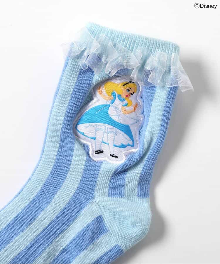 日本直送 apres les cours  x x Disney ALICE in WONDERLAND 襪一對 10-21cm 襪系列