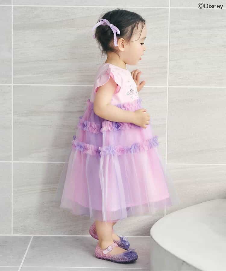 日本童裝 apres les cours x Disney ALICE in WONDERLAND 生蠔BB網紗連身裙 80-130cm 女童款 初生嬰兒 夏季 DRESSES