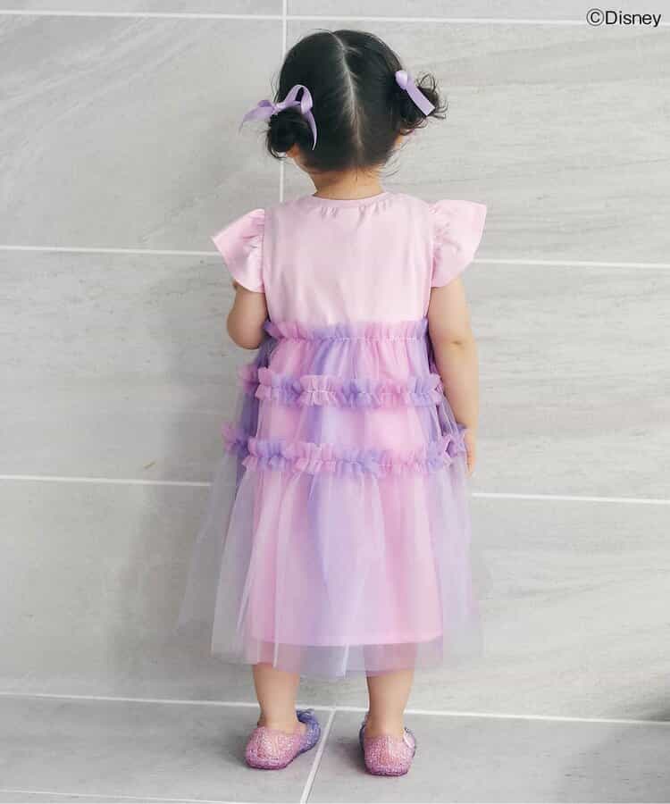 日本童裝 apres les cours x Disney ALICE in WONDERLAND 生蠔BB網紗連身裙 80-130cm 女童款 初生嬰兒 夏季 DRESSES