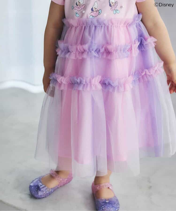 日本童裝 apres les cours x Disney ALICE in WONDERLAND 生蠔BB網紗連身裙 80-130cm 女童款 初生嬰兒 夏季 DRESSES