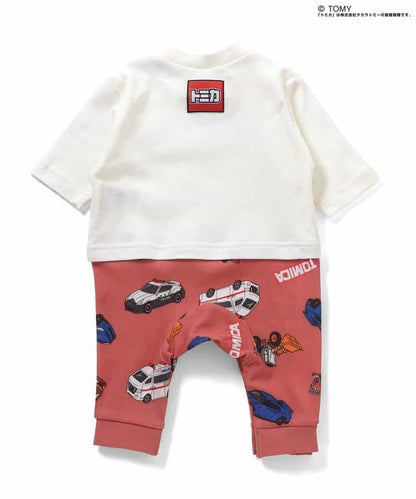 日本童裝 BREEZE  x TOMICA 連衣 60-80cm 男童款 初生嬰兒 春季 Jumpsuit