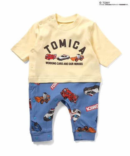 日本童裝 BREEZE  x TOMICA 連衣 60-80cm 男童款 初生嬰兒 春季 Jumpsuit
