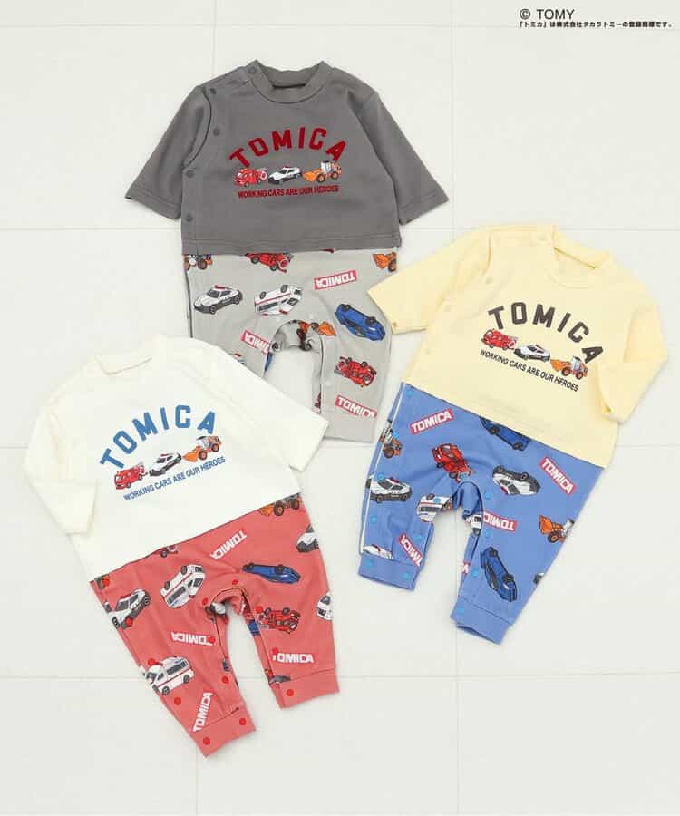 日本童裝 BREEZE  x TOMICA 連衣 60-80cm 男童款 初生嬰兒 春季 Jumpsuit