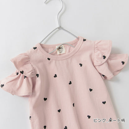日本童裝 Branshes 露肩荷葉邊上衣 100-150cm 女童款 夏季 TOPS