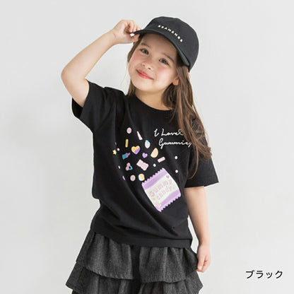 日本童裝 Branshes 印花短袖上衣 100-160cm 女童款 夏季 TOPS