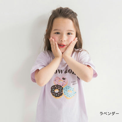 日本童裝 Branshes 印花短袖上衣 100-160cm 女童款 夏季 TOPS