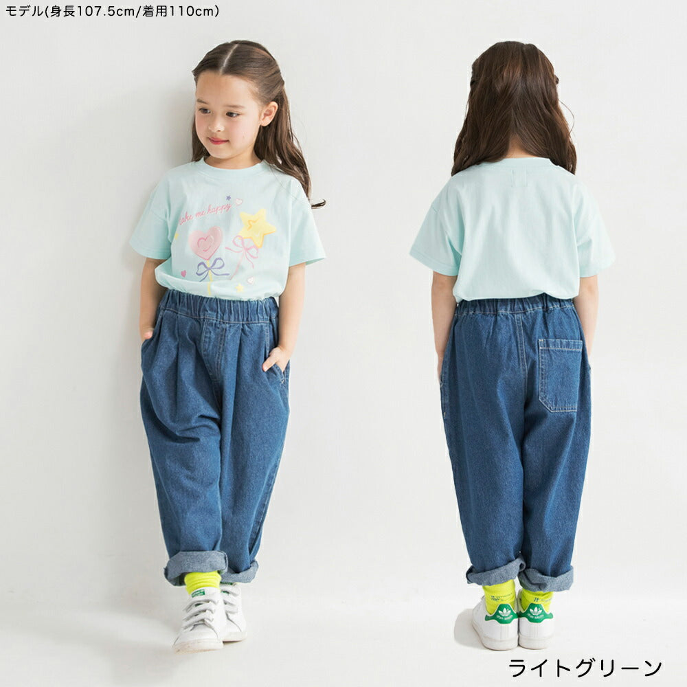 日本童裝 Branshes 印花短袖上衣 100-160cm 女童款 夏季 TOPS
