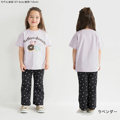 日本童裝 Branshes 印花短袖上衣 100-160cm 女童款 夏季 TOPS