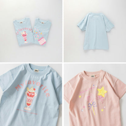 日本童裝 Branshes 印花短袖上衣 100-160cm 女童款 夏季 TOPS