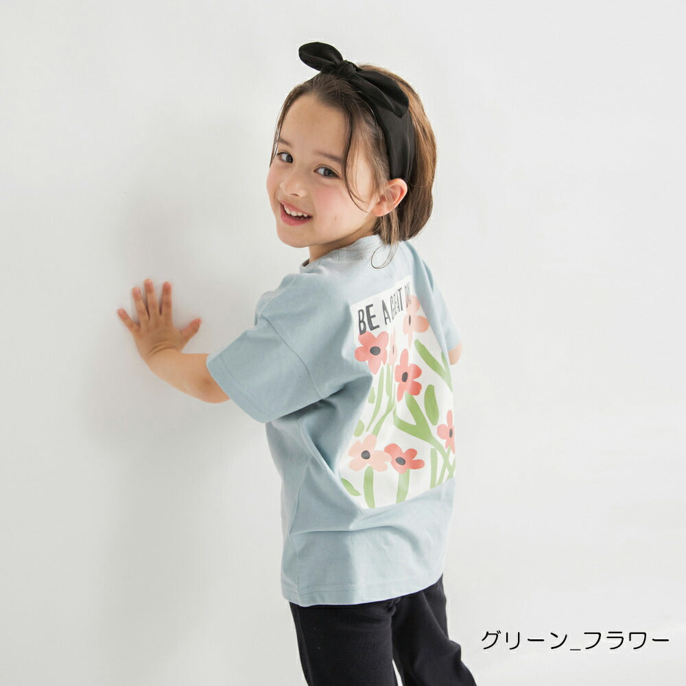 日本童裝 Branshes 印花短袖上衣 100-160cm 女童款 夏季 TOPS