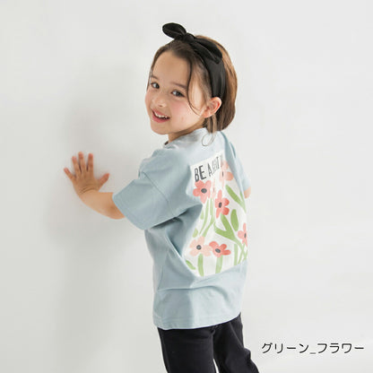 日本童裝 Branshes 印花短袖上衣 100-160cm 女童款 夏季 TOPS