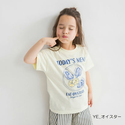 日本童裝 Branshes 印花短袖上衣 100-160cm 女童款 夏季 TOPS