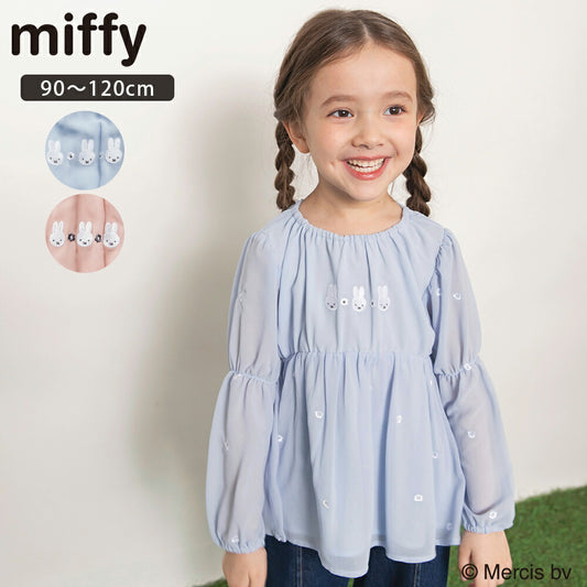 日本童裝 Branshes x miffy 刺繡束腰上衣 90-120cm 女童款 夏季 TOPS