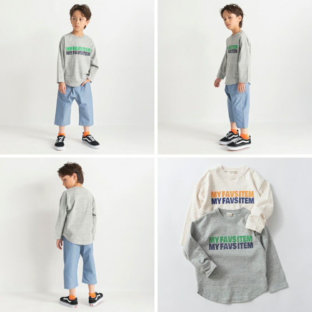 日本童裝 Branshes 印花長袖上衣 80-150cm 男童款 春季 TOPS