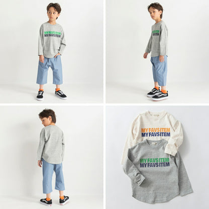 日本童裝 Branshes 印花長袖上衣 80-150cm 男童款 春季 TOPS