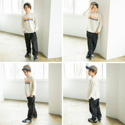 日本童裝 Branshes 印花長袖上衣 80-150cm 男童款 春季 TOPS